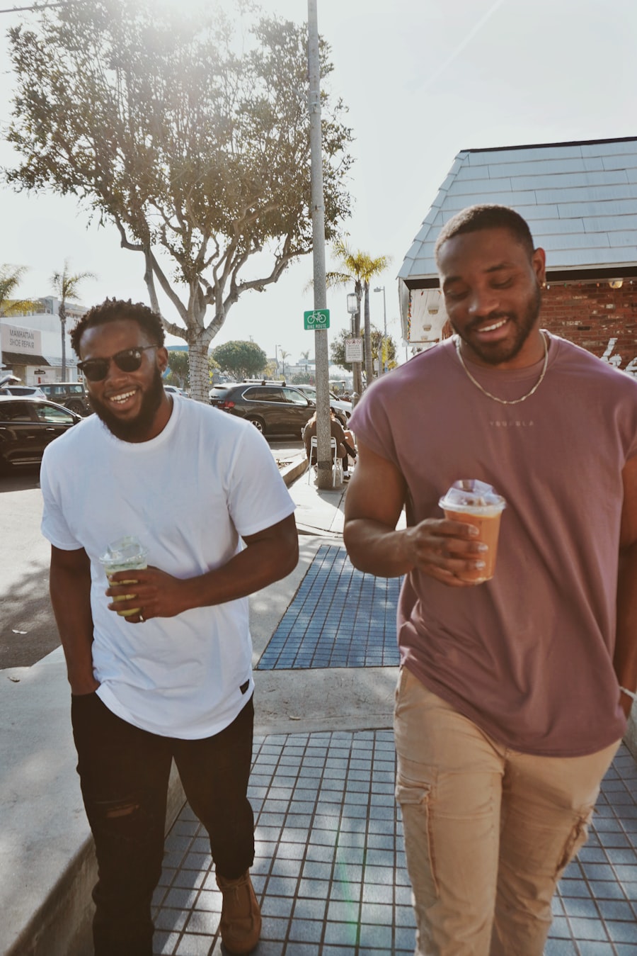 Men gathered in community